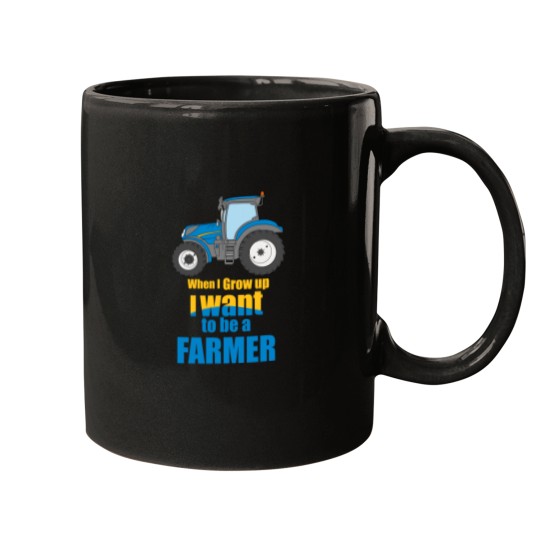 Discover i want to be farmer new holland tractor Mugs