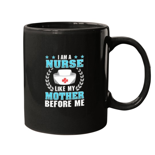 Discover proud nurse gift like my mother before me registered nurse Mugs