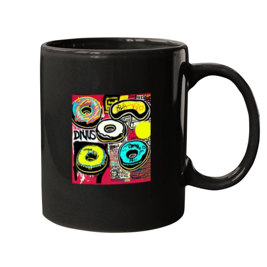 Discover donut grafi art pop design costume kids women men Mugs