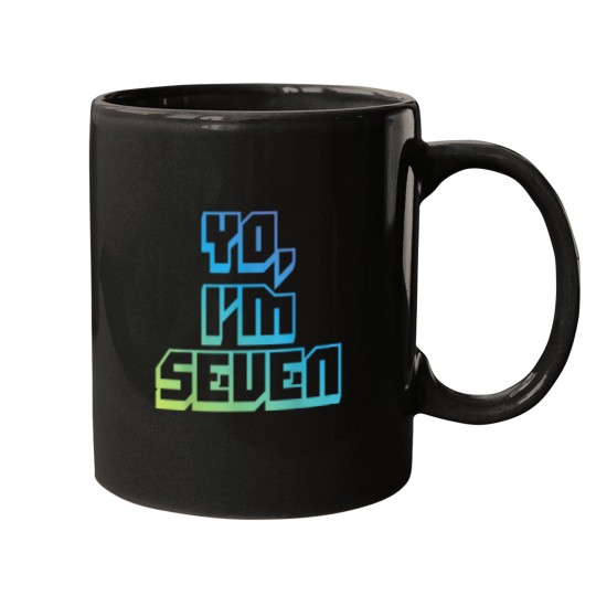 Discover Yo Im Seven Funny Cool 7 Year Old Birthday Mugs
