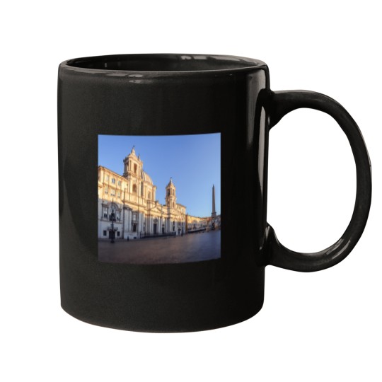 Discover Sant Agnese Church At Dawn In The Piazza Navona - Rome Italy 859 Mugs