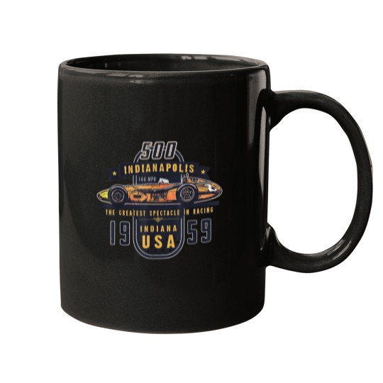 Discover Vintage historic Indianapolis 1959 throwback tee Mugs
