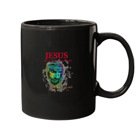 Discover Vintage Image of Jesus Christ The Way The Truth Mugs
