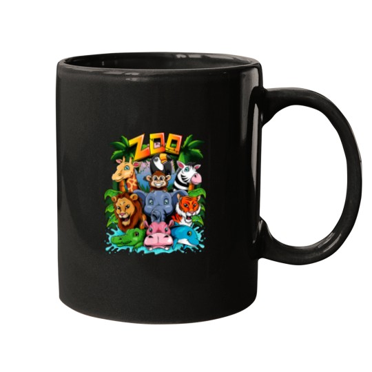 Discover Zoo Animal Shirt Kids Boys Girls Teacher School Mugs