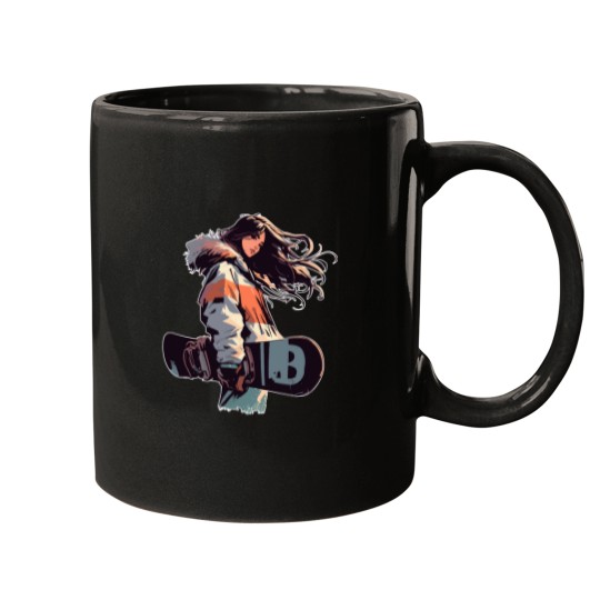 Discover animes girls snowboarder Mugs