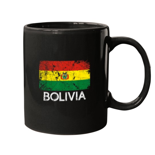 Discover Bolivian Flag Vintage Made In Bolivia Gift 3437 Mugs
