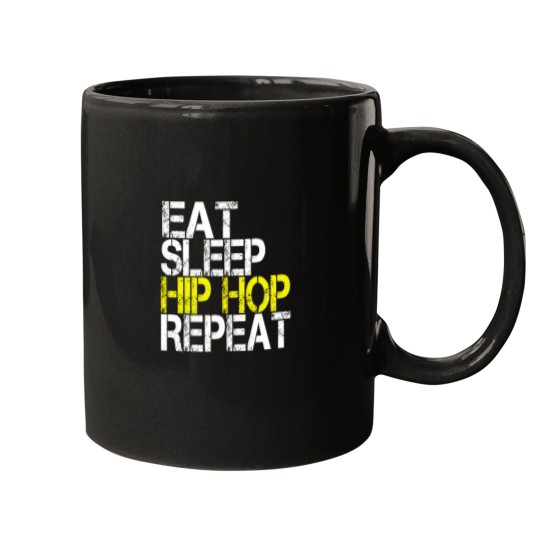 Discover Eat Sleep Hip Hop Repeat Grunge Mugs