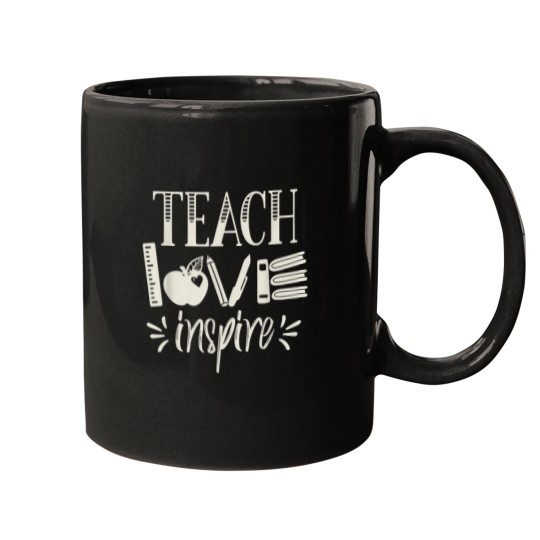Discover Vintage Teach Love Inspire Red For Ed Teacher Gi Mugs