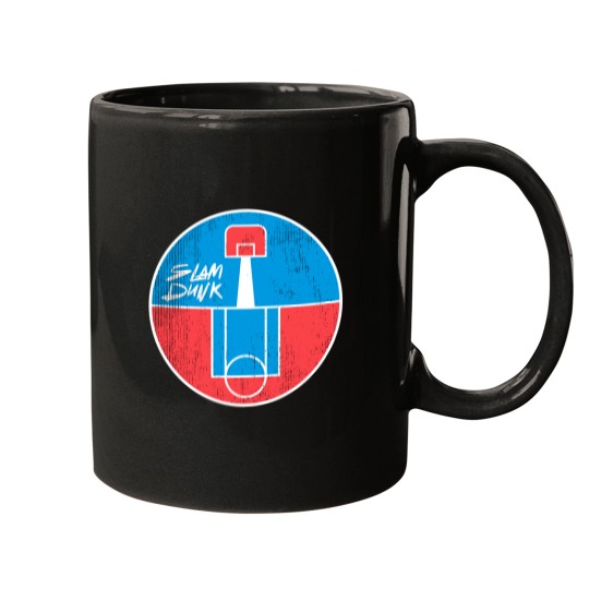 Discover Slam DunksBasketball Court Emblem Mugs