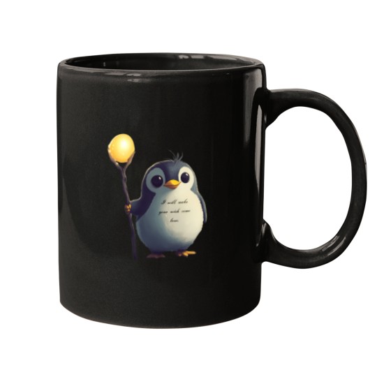 Discover Magical Penguin Granting Wishes With A Golden Glow 2656 Mugs