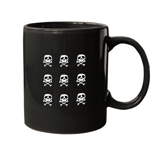 Discover Old School Punk Rock Skull Sticker Pack Mugs