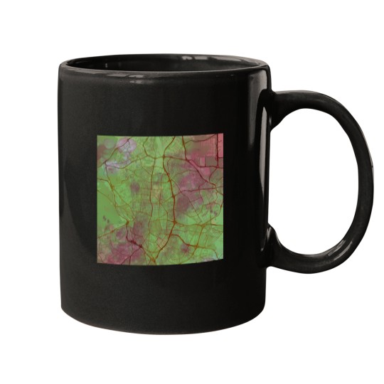 Discover Madrid Spain Street Yellow Pink 763 Mugs