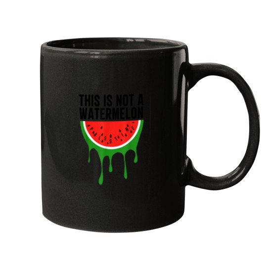 Discover This Is Not A Watermelon Palestine Free Palestin Mugs