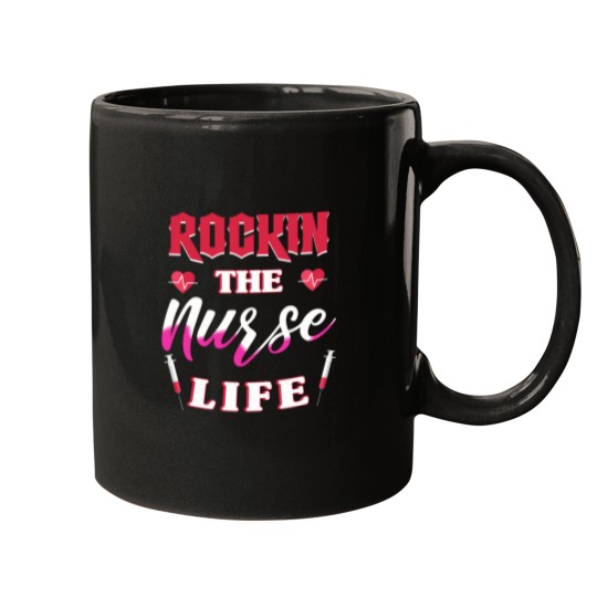 Discover Rockin' The Nurse Life - Chemistry Pun memes Mugs