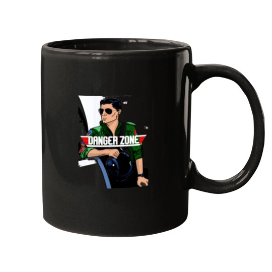 Discover Archer Danger Zone TV Show Movie Mashup T-Shirt Mugs