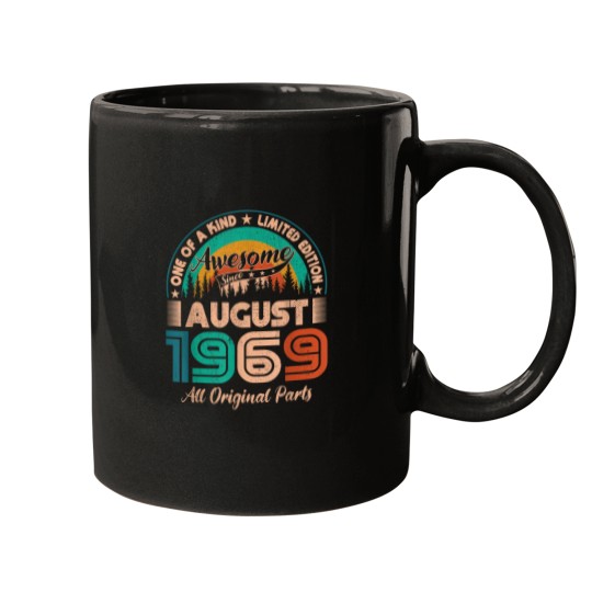 Discover August 1969 Birthday Awesome Since August 1969 Mugs