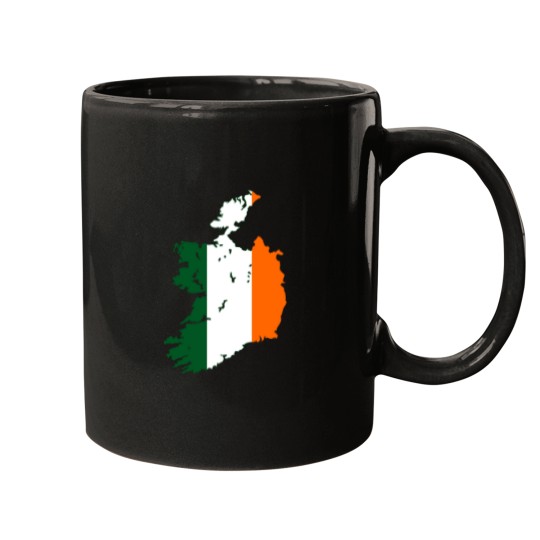 Discover Flag Map of Ireland Mugs