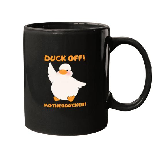 Discover Duck Off Motherducker Cute Duckling Baby Goose 2 Mugs