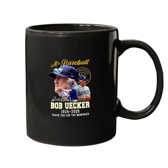 Discover Bob Uecker Mr. Baseball 1934-2025 Thank You - Bob Uecker Mr Baseball 1934 2025 - Mugs