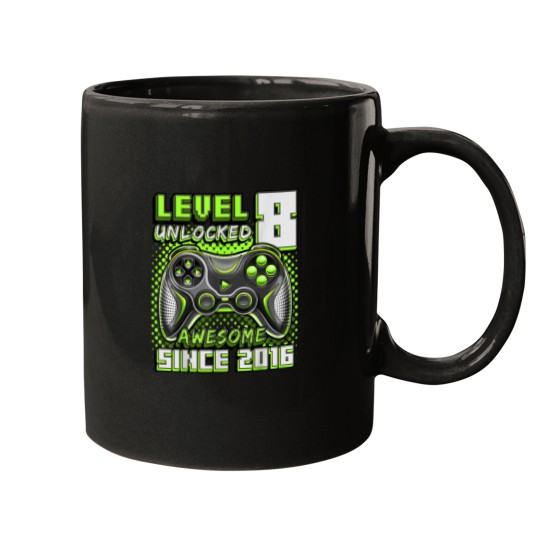 Discover 8th Birthday Gamer 8 Year Old Funny Bday Boy Eig Mugs