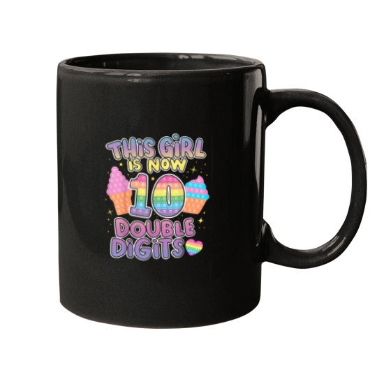 Discover This girl Is Now 10 Double Digits 10th Birthday Mugs