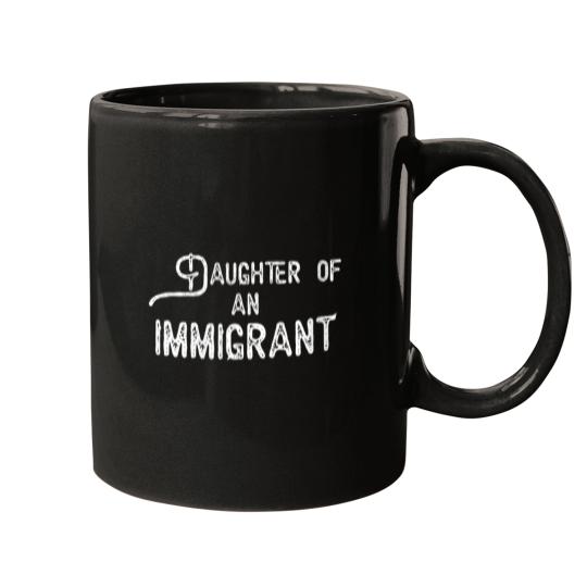 Discover Womens Daughter of an Immigrant VNeck Mugs