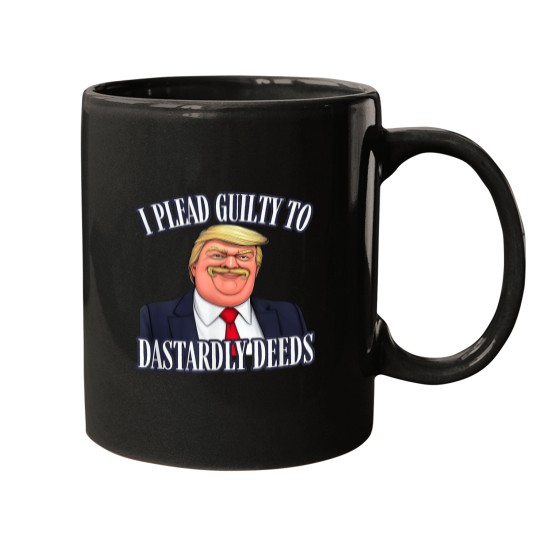 Discover Dastardly Deeds Funny Trump Cartoon Style Graphic Mugs