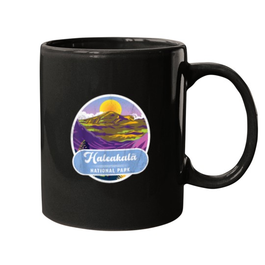 Discover Vintage Mountain Haleakala National Park Tshirt Mugs