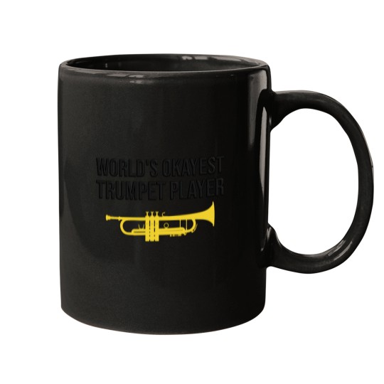 Discover worlds okayest trumpet player funny gift idea classic travel 1 Mugs
