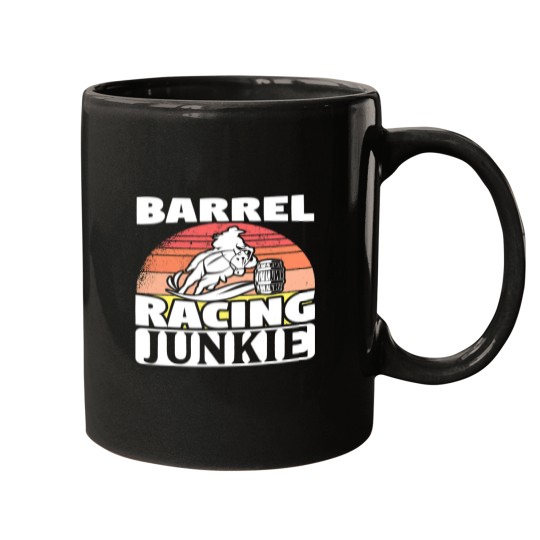 Discover Funny Horse Barrel Racer Racing Junkie Horse Riding Mugs