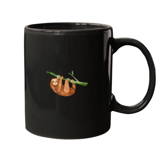Discover Kawaii sloth watercolor Active Kawaii sloth watercolor Active Mugs