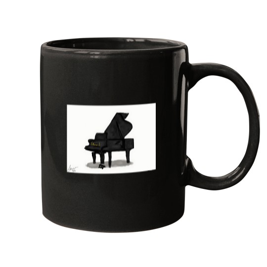 Discover Piano Sticker (2) Mugs