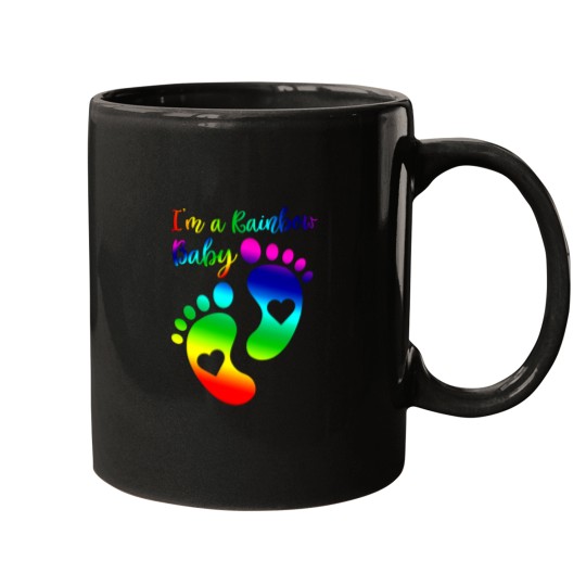 Discover I_m a Rainbow Baby Maternity T-  - Pregnancy Announcement - Maternity  - Rainbow Maternity - LGBT Maternity Mugs
