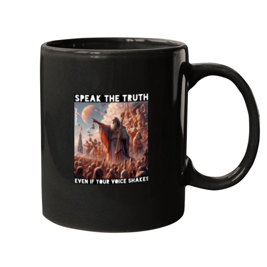 Discover Speak The Truth Even If Your Voice Shakes!!! Mugs