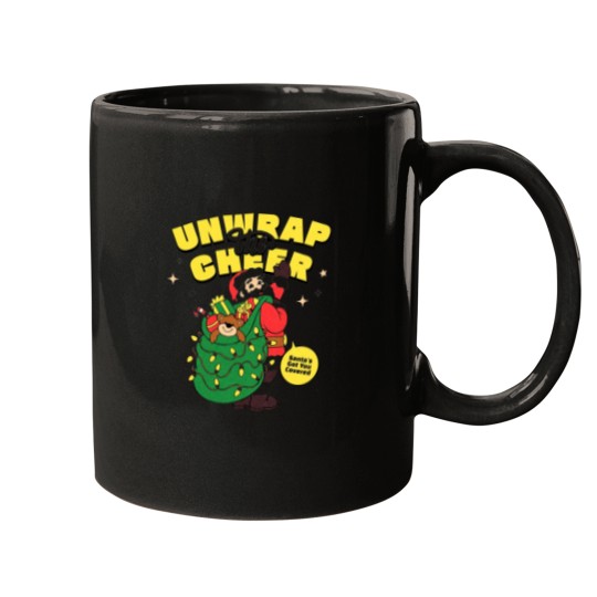 Discover Unwrap the Cheer Christmas Hoodie Mugs