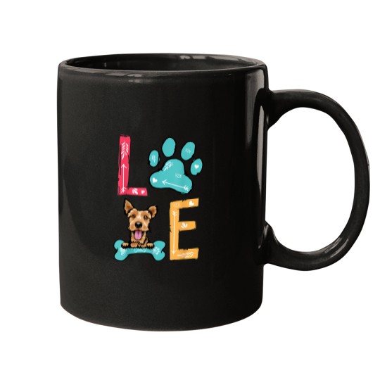 Discover Love My Welsh Terrier Dog Lover T-Shirt Mugs