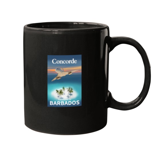 Discover Concorde - fly Supersonic to Barbados Mugs