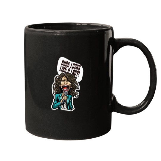 Discover Dude looks like a lady! Mugs
