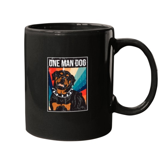 Discover One man dogs Fitted Mugs