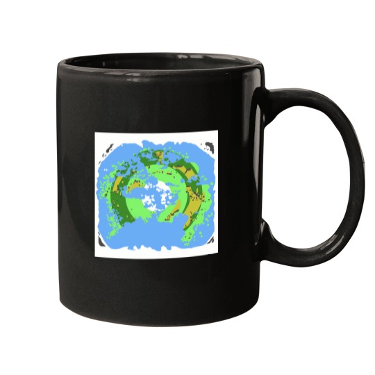 Discover North Pole Centred Fantasy Map 1743 Mugs