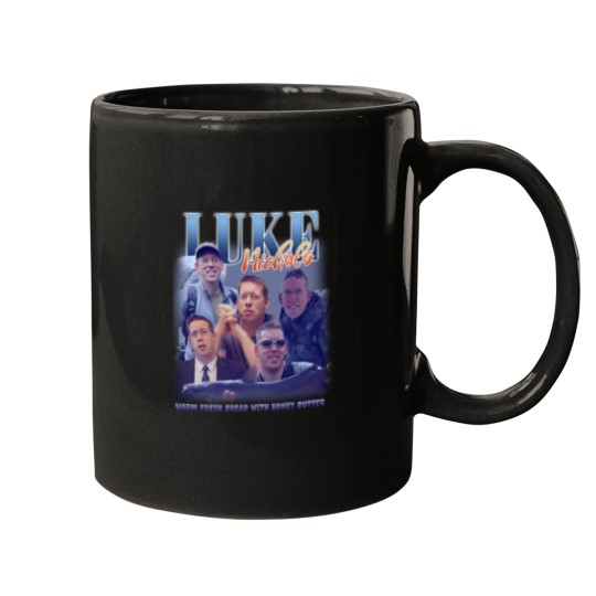 Discover Luke Nichols Vintage Bootleg Mugs, Warm Fresh Bread With Honey Butter Mugs