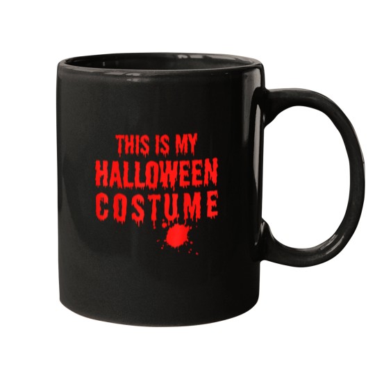 Discover This-Is-My-Halloween-Costume-Shirt-Easy-Halloween-Men-T-Shirt Mugs