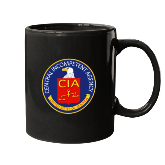 Discover Central Incompetent Agency CIA seal Mugs