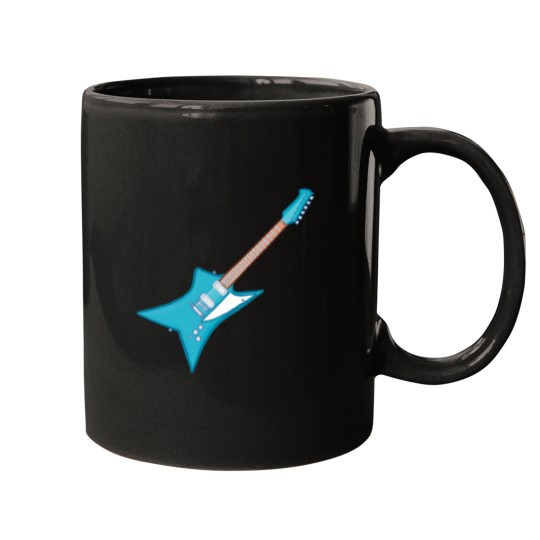 Discover electrics blue guitar Mugs
