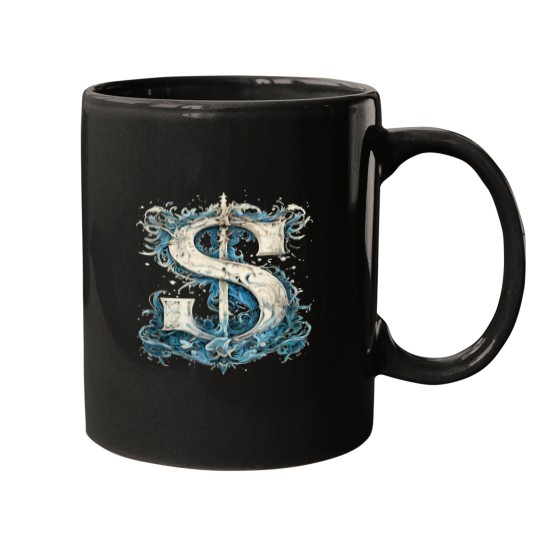Discover S Letter Alphabet Vintages Monogram S Initials Name Mugs