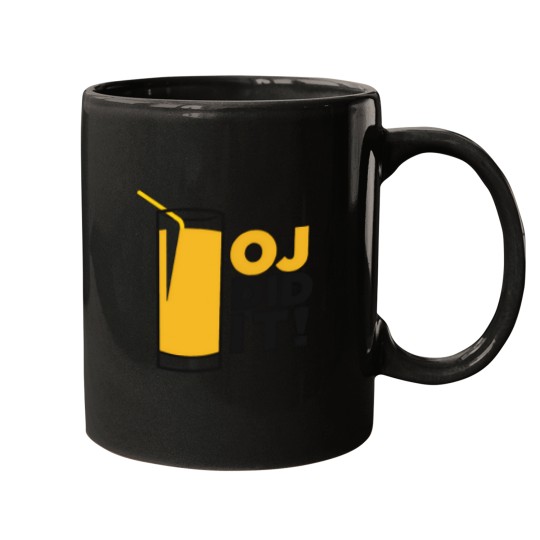 Discover Oj Simpson Did It Funny Orange Juice Tee Mugs