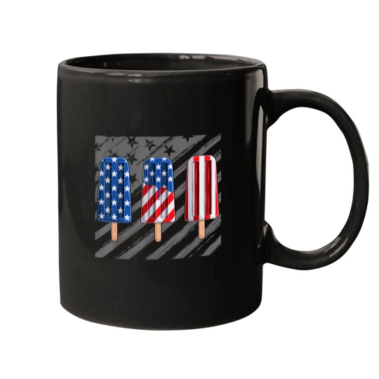 Discover 4th Of July Popsicles Red White Blue American Flag Kids Mugs