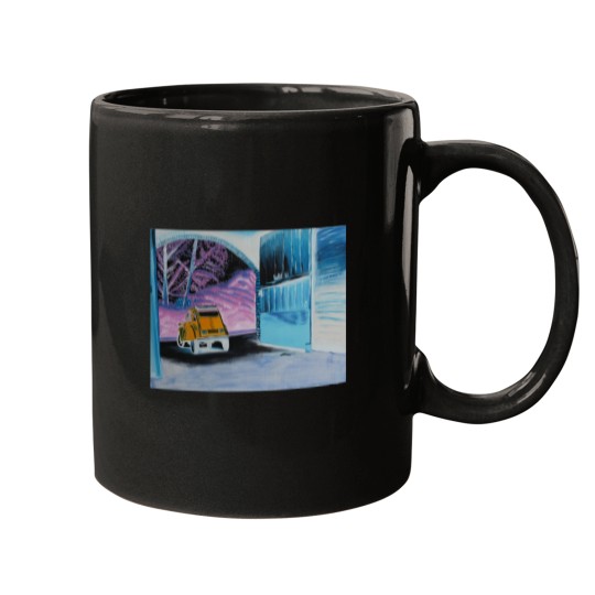 Discover Painting Citroenx 2Cv Negative Colors Mugs