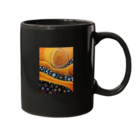 Discover Ancestral Connections I Contemporary Aboriginal Art that Conveys Spirituality and Connection to the Mugs
