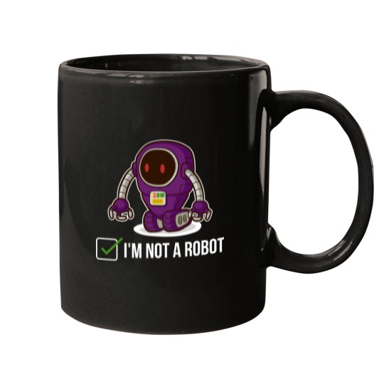 Discover Im Not A Robot Funny Robot Gift Mugs